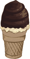 Chocolate Dip Vanilla Ice Cream