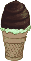 Chocolate Dip Mint Ice Cream