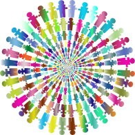 People Puzzle Vortex Polyprismatic