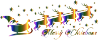 Santa Reindeer Typography Enhanced No BG