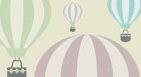 Hot air balloons background