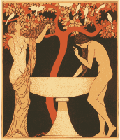 Two Woman at a Fountain