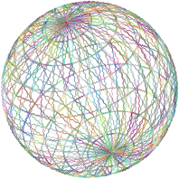 Triangular Pattern Sphere Type II Polyprismatic Variation 2 No Background
