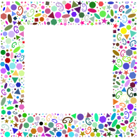 Abstract Geometric Party Frame Prismatic