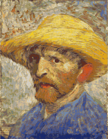 Van Gogh Self-portrait with Straw Hat