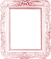 Red Ornate Frame