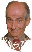 Low poly Louis de Funès