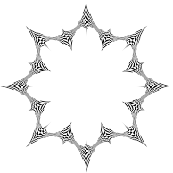 Stylized Checkered Geometric Frame 2