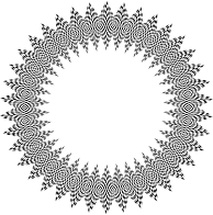 Stylized Checkered Geometric Frame 3