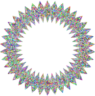 Stylized Checkered Geometric Frame 3 Prismatic