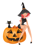Jack-'O-Lantern and Lady