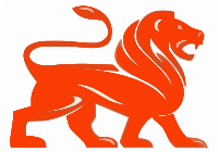 Orange Rampant Lion 2