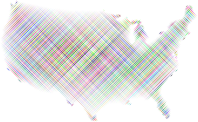Stylized America Grid Design No BG