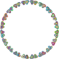 Heart Butterflies Frame Polyprismatic