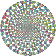 Heart Butterflies Vortex Polyprismatic