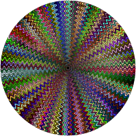 Dense Stylized Starburst Chromatic With BG