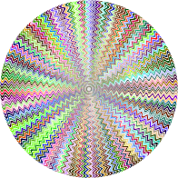 Dense Stylized Starburst Type II Chromatic No BG