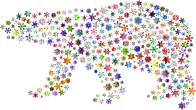 Polar Bear Snowflakes Chromatic No BG