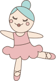 Cute ballet dancer