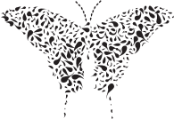 Abstract Drops Butterfly