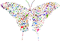 Abstract Drops Butterfly Chromatic No BG