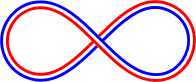 Red White Blue Infinity Symbol