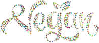 Vegan Typography Icons Polyprismatic No BG