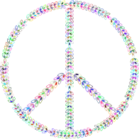 Laurel Peace Sign Prismatic