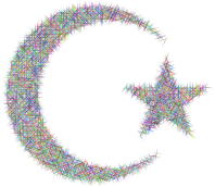 Festive Crescent Moon And Star