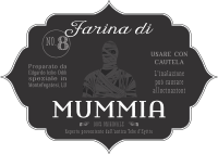 Etichetta per Halloween - Farina di mummia