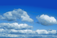 Clouds on blue sky