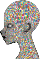 Boy Wireframe Head Prismatic 2