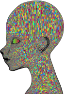 Boy Wireframe Head Polyprismatic