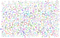 Abstract Molecular Background Prismatic