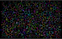Abstract Molecular Background Prismatic With BG