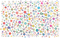 Abstract Molecular Background Prismatic 2