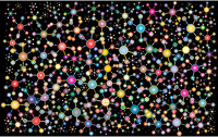 Abstract Molecular Background Prismatic 2 With BG