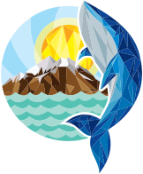 Abstract Low Poly Whale Design