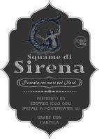 Etichetta per Halloween - Squame di sirena