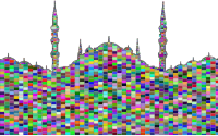 Mosque With Minarets Mosaic