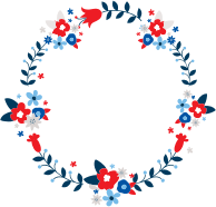 Floral Wreath By BarbaraALane