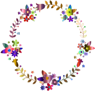Floral Wreath By BarbaraALane Chromatic
