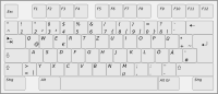 German Keyboard Left Side