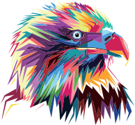 Geometric Eagle Pop Art By RizkyDwi123
