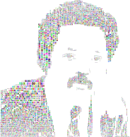 Jesse Jackson Portrait Typography Prismatic
