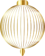Christmas Ornament Silhouette Gold No BG