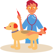Veterinarian​ and Dog