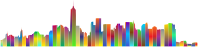 New York Cityscape Silhouette Polyprismatic