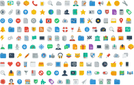 Huge Flat Icons Set