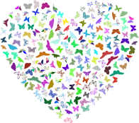 Butterflies Heart Prismatic